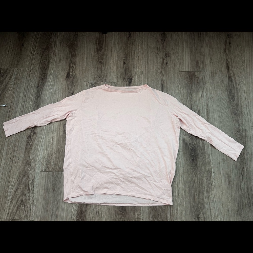 Lulu lemon baby pink long sleeve size 6.
